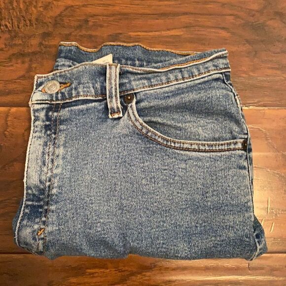 Vintage Levi’s Denim Distressed Man Made Cutoff Raw Hem Shorts - Picture 1 of 13